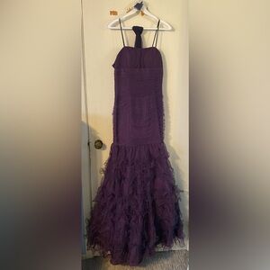 Elegant Purple Strapless Gown size XS